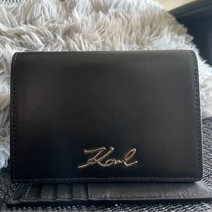 Karl Lagerfeld Signature fold wallet